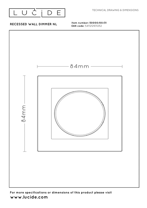 Lucide LED-Dimmer Trailing Edge And Leading Edge RL 5-150W / Phasenanschnitt RC 5-300W Weiß - technisch